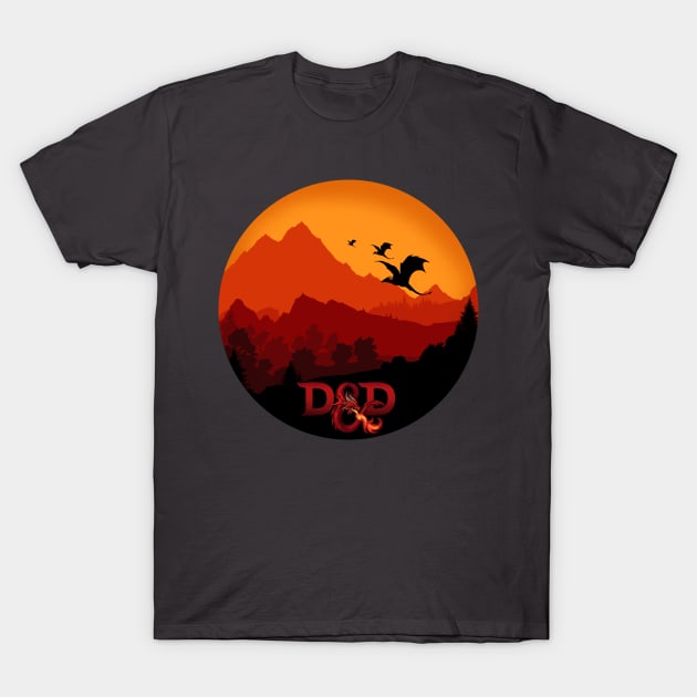 DnD Black Dragons T-Shirt by Anilia